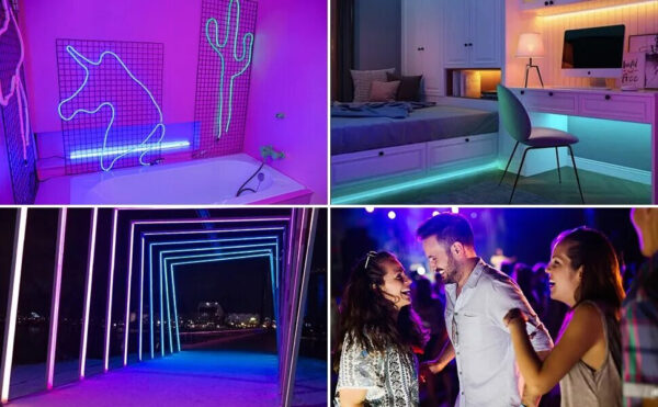 RGB-Neonlichter 5m, 10m, 15m - für Gartenparty im Freien – Bild 6