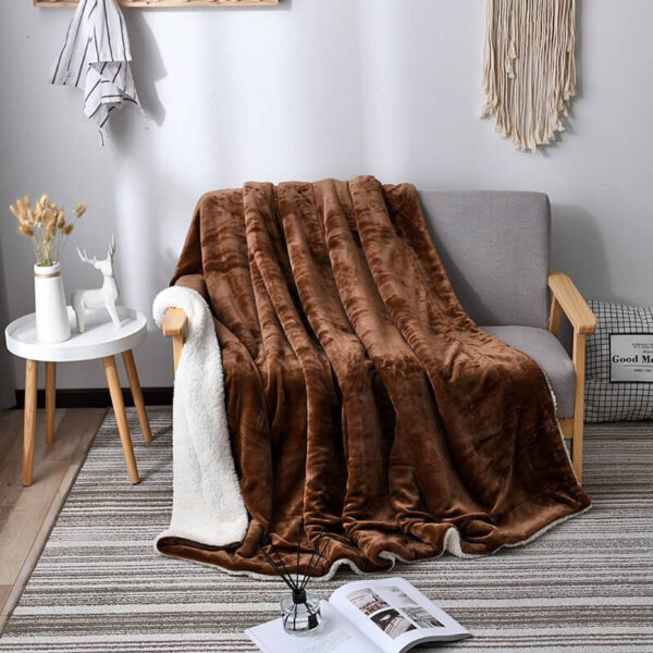Gemütliche Sherpa-Decke – Bild 5