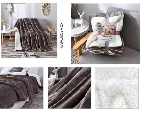 Gemütliche Sherpa-Decke – Bild 10