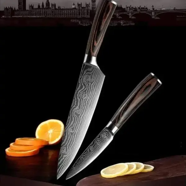 Professionelle japanische Messerset