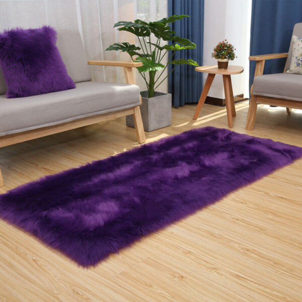 Flauschige Schlafzimmer-Teppiche, ultraweicher Kunstpelz-Teppichbereich – Bild 9