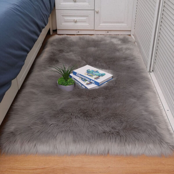 Flauschige Schlafzimmer-Teppiche, ultraweicher Kunstpelz-Teppichbereich – Bild 2