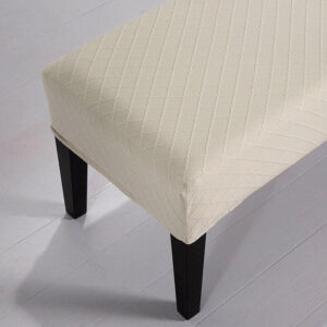 Alternative view of Stretch Jacquard Esszimmerbankbezüge