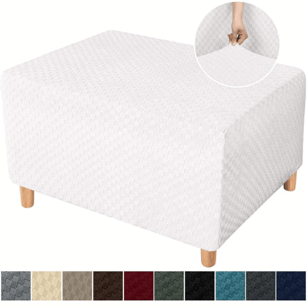 Quadratischer Jacquard-Rechteck-Ottomanebezug – Bild 6