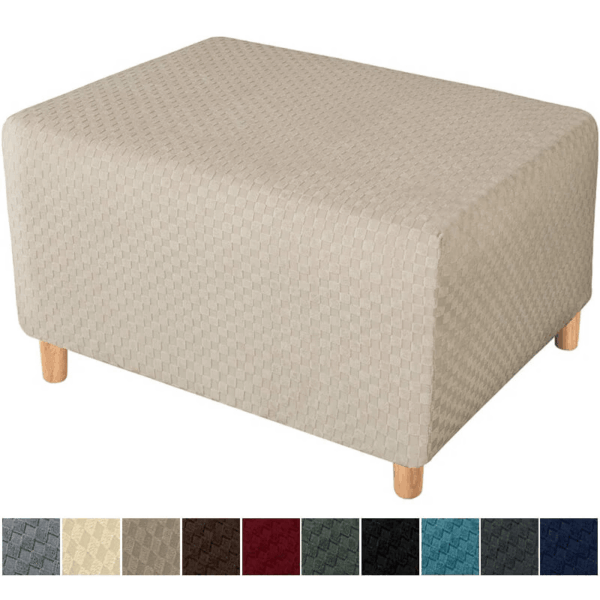 Quadratischer Jacquard-Rechteck-Ottomanebezug – Bild 9