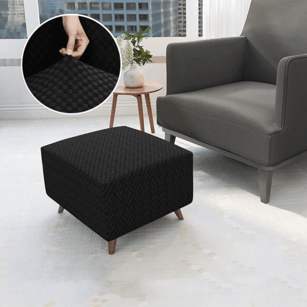 Quadratischer Jacquard-Rechteck-Ottomanebezug – Bild 7