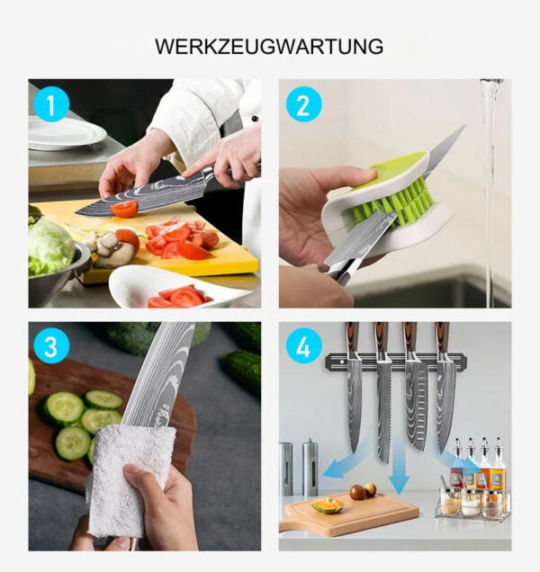 Professionelle japanische Messerset – Bild 5