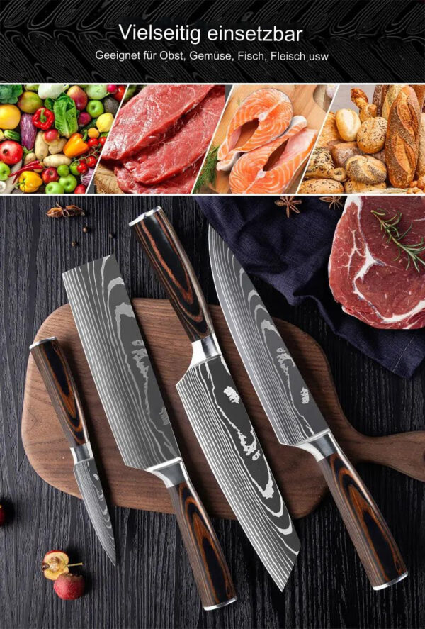 Professionelle japanische Messerset – Bild 6