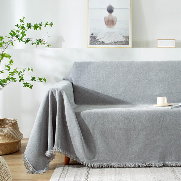 Staubdichte Sofaüberwürfe mit Quaste – Bild 3