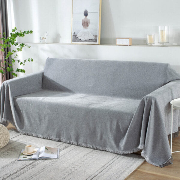 Staubdichte Sofaüberwürfe mit Quaste – Bild 4