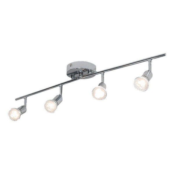 LED-Deckenstrahler 360° drehbar – Modernes Schienensystem, GU10, 1-6 Spots, Schwarz / Silbergrau, minimalistisch – Bild 13