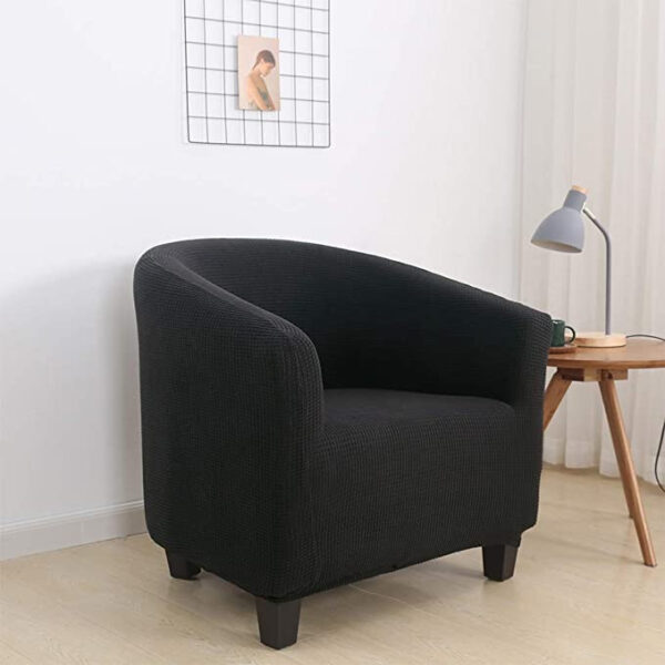 Hohe Stretch 1-Stück Jacquard Clubsesselbezug für das Wohnzimmer – Bild 9