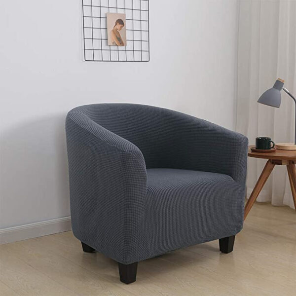 Hohe Stretch 1-Stück Jacquard Clubsesselbezug für das Wohnzimmer – Bild 10