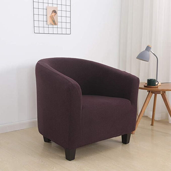 Hohe Stretch 1-Stück Jacquard Clubsesselbezug für das Wohnzimmer – Bild 4
