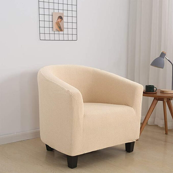 Hohe Stretch 1-Stück Jacquard Clubsesselbezug für das Wohnzimmer – Bild 6