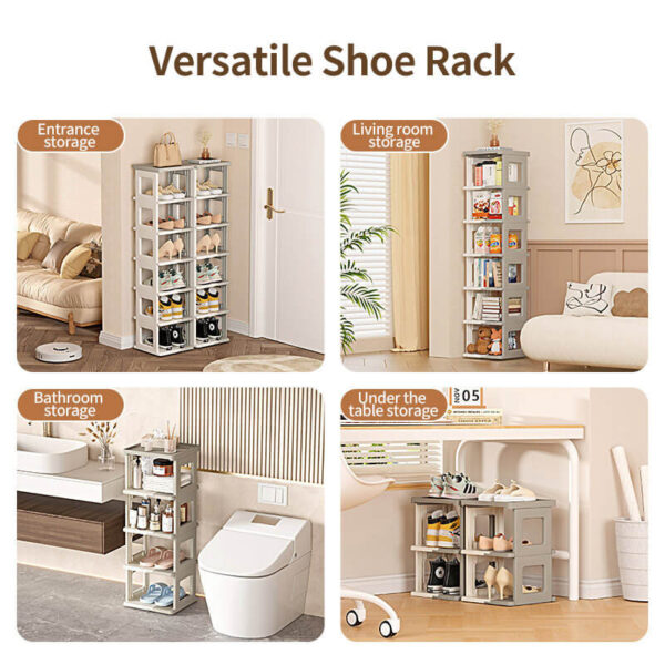 Schmales Schuhregal faltbar – Bild 5