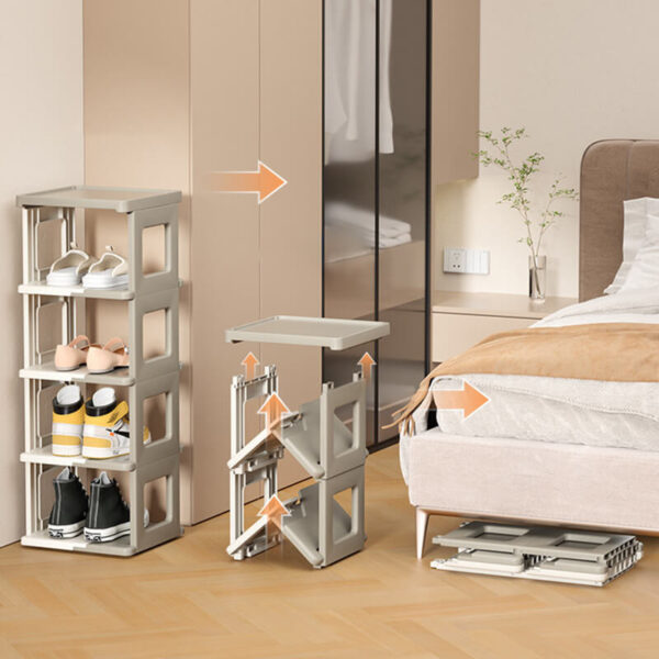 Schmales Schuhregal faltbar – Bild 2