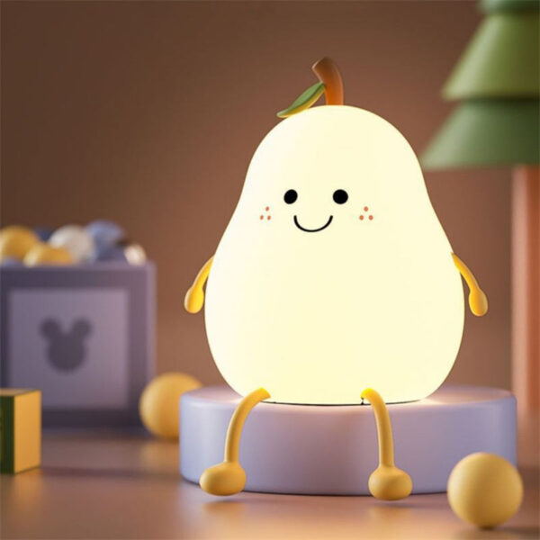 Cute Pear Night Light for Kids – Bild 4