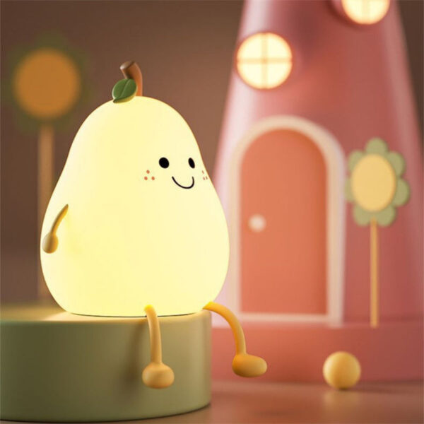 Cute Pear Night Light for Kids – Bild 5