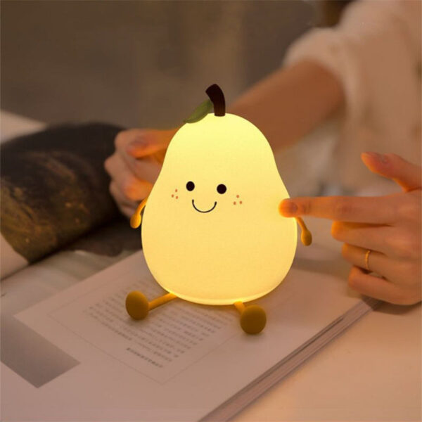 Cute Pear Night Light for Kids – Bild 6