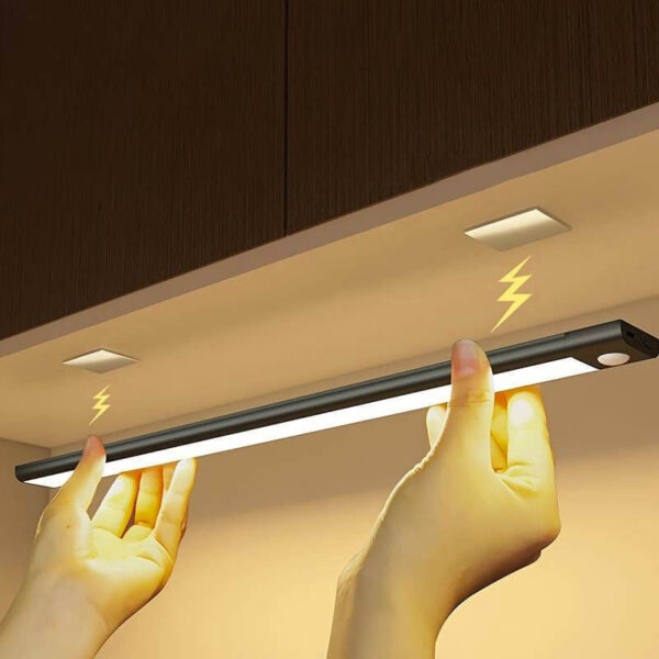 Bunics LED-Unterbauleuchte / Schranklicht mit PIR-Sensor – kabellos, USB wiederaufladbar & dimmbar – Bild 3