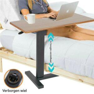 Rollbares Laptop-Schreibtisch für das Bett – Beistelltisch für ultimativen Komfort