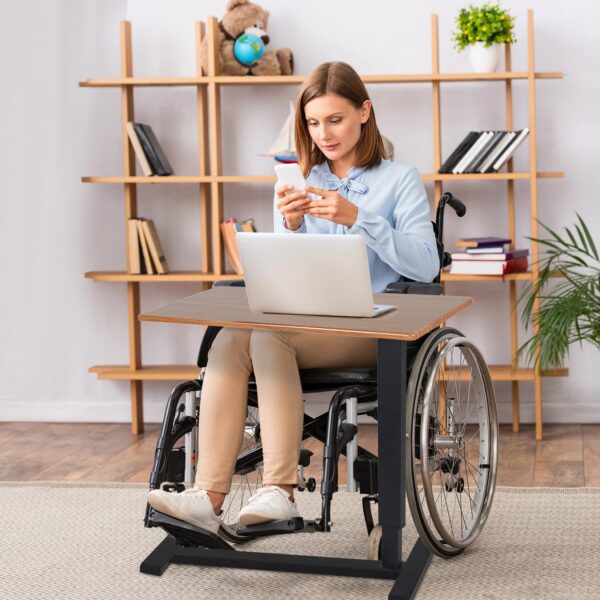 Rollbares Laptop-Schreibtisch für das Bett – Beistelltisch für ultimativen Komfort – Bild 4