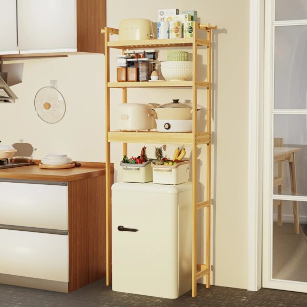 Badezimmer Platzsparer - 3 stöckiges Bambus Regal – Bild 7