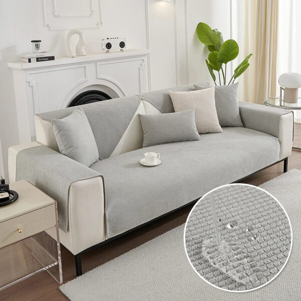 Wasserdichte Sofa-Abdeckung | Rutschfeste Baumwolltuch-Abdeckung – Bild 3