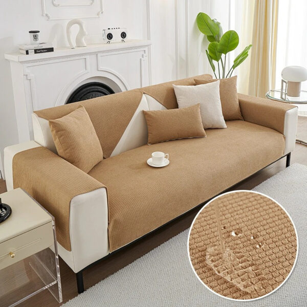 Wasserdichte Sofa-Abdeckung | Rutschfeste Baumwolltuch-Abdeckung – Bild 6