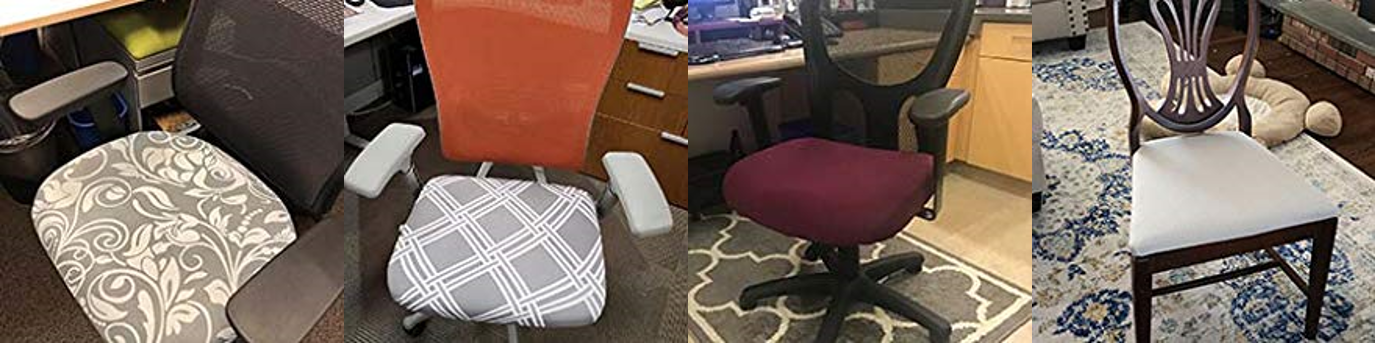 Computer Office Chair Covers- Universal Stretchable Chair Cover Polyester Chair Cover Washable Rotating Chair Slipcover