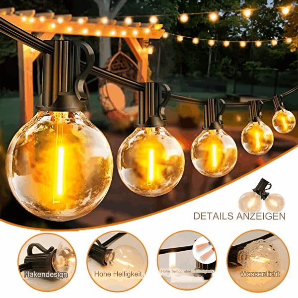 Wasserdichte Lichterketten für den Garten – Bild 5