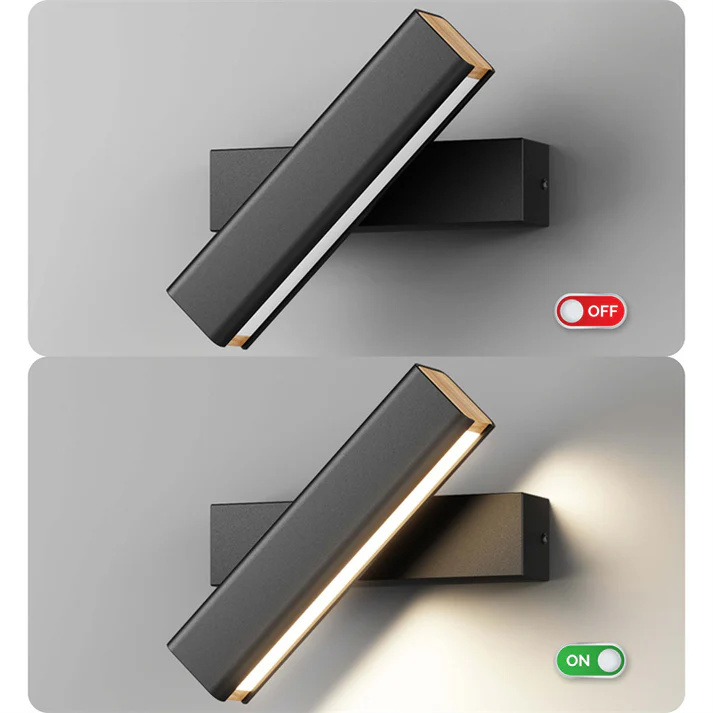 Moderne LED-Wandleuchte, 350° drehbar – Bild 9