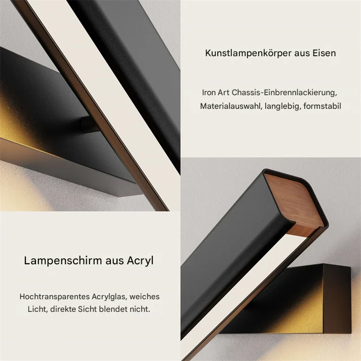 Moderne LED-Wandleuchte, 350° drehbar – Bild 10