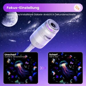 2-in-1 Sternenhimmel Projektor LED Nachtlicht – Bild 6