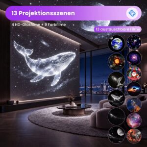 2-in-1 Sternenhimmel Projektor LED Nachtlicht – Bild 8
