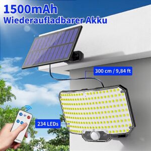 Alternative view of LED Solar-Außenstrahler mit Bewegungsmelder – 3 Lichtmodi