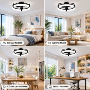 Alternative view of LED Deckenventilator mit Beleuchtung – Modern, Leise & Vielseitig